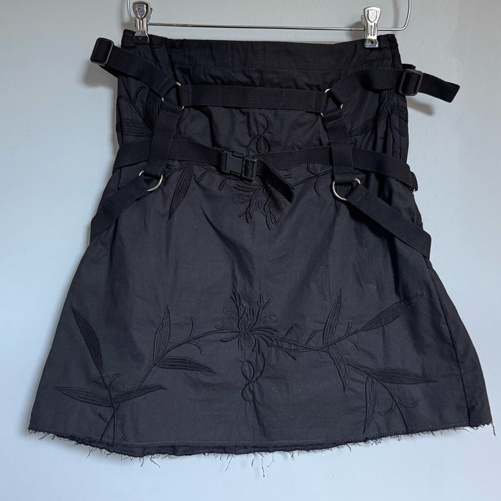JUNYA WATANABE Comme des Garçons Embroidered Parachute Skirt Black S